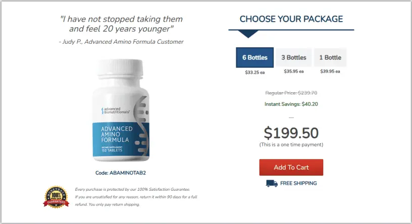 advanced amino formula